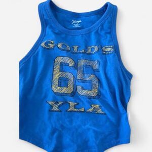 Youngla Women's Blue and Yellow tank